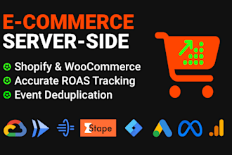 setup ecommerce server side tracking and capi for shopify or woocommerce