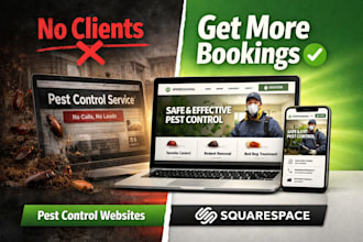 build squarespace pest control website fumigation website bug control website