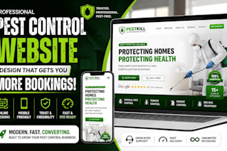 build squarespace pest control website fumigation website bug control website
