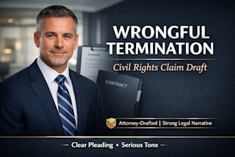 draft your wrongful termination claim to fight for your legal rights