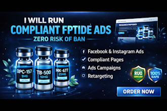 approve peptide ads on meta google ads, fix compliance issue