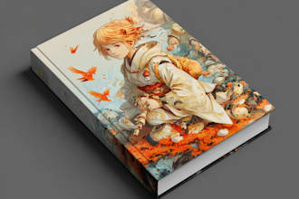 create a unique book cover art design