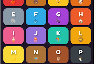 provide a high quality kids learning web app with source code