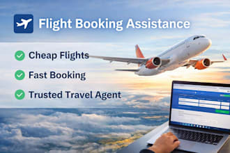 book cheap flights and assist your travel needs