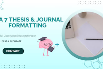 format thesis dissertation or manuscript in apa 7 style