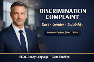 draft your ada or title vii discrimination complaint race gender disability