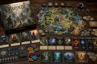 do card game design, board game design, card rule book design card game box