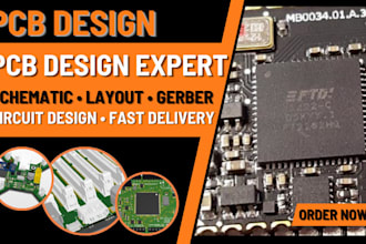 design pcb layout, schematic, gerber files and circuit design
