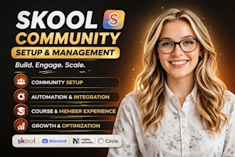 professionally set up and design your skool community