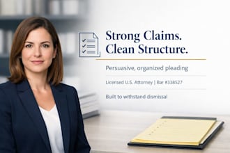 prepare a legal complaint with strong claims and structure