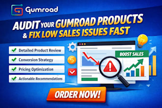 audit your gumroad products and fix low sales issues fast
