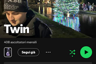 be your male rapper, in italian or english language