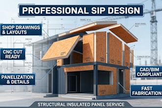 create professional sip shop drawings and panel layouts for construction