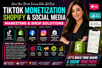 do tiktok monetization, shopify social media marketing, fb, ig and tiktok shop