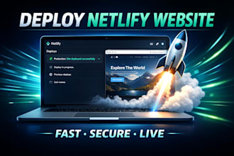 deploy netlify website, fix netlify errors and optimize performance