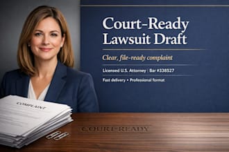 draft a court ready civil lawsuit for your case