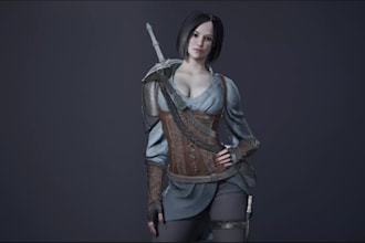 create stylized and realistic 3d game characters for your game