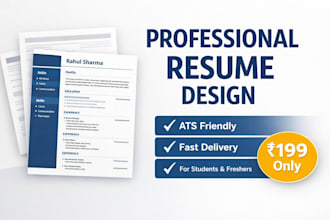 create a professional resume for students and freshers