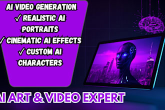 do ai art, video editing and graphic design