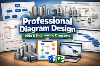 create microsoft visio diagrams, flowcharts, pfd, and pid