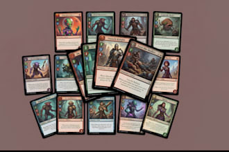 design custom card game cards board game artwork for playing card tabletop games