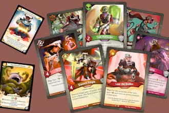design custom card game cards board game artwork for playing card tabletop games