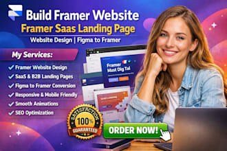build framer website framer saas b2b landing page website design figma to framer