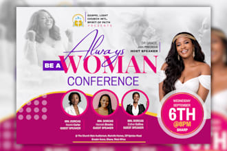create unique church flyer or social media flyer in 4hrs