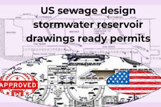 us sewage design stormwater reservoir drawings ready permits