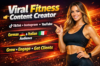 german italian fitness gym content for tiktok instagram youtube