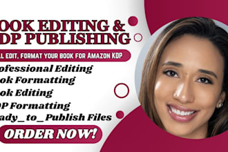 do book editing KDP book publishing, kindle ebook formatting, KDP niche research