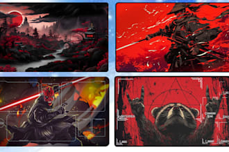 design custom playmat for tcg, mtg, yugioh, pokemon, playing card, anime playmat