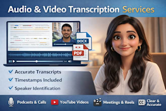 accurate audio and video transcription in english, hindi and telugu
