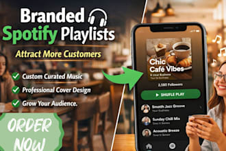 create a branded spotify playlist for your business to attract customer