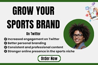 create and manage twitter x content for sports athletes growth
