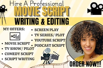 do format, edit and proofread movie script, screenplay formatting in final draft