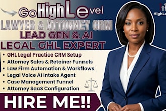 create gohighlevel lawyer attorney CRM lead gen ghl funnel automation ai chat
