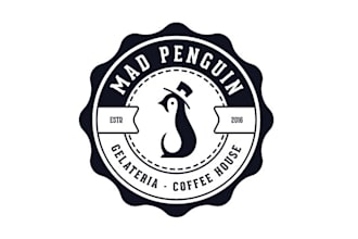 design monogram cafe tea coffee house logo