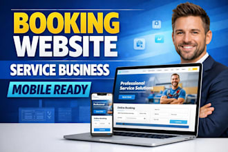 create booking website, service website, responsive website design