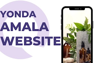 create and design yonda website for business brand