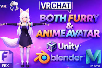 create 3d character models, vrchat avatar, vtuber character and vroid