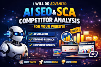 do advanced ai SEO and sca competitor analysis for your website