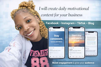 daily motivational modern social media facebook instagram tik tok blog ads post