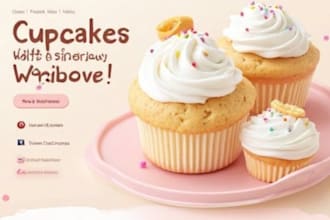 build a high converting shopify cake store, bakery website, store redesign
