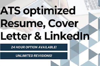 write the perfect resume, CV, cover letter and optimize linkedin