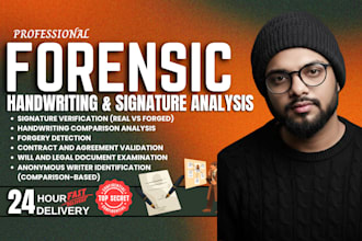 do forensic document analysis and signature analysis with brand forensic report