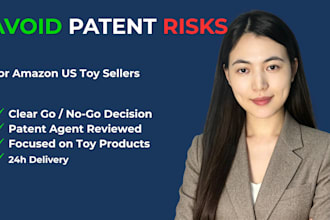 help you avoid patent risk before selling  toys  on amazon