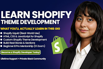 teach you shopify theme development and liquid coding