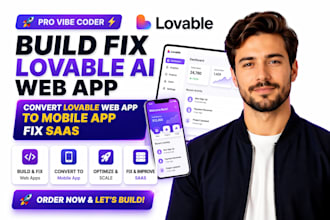 build fix lovable ai web app convert lovable web app to mobile app fix saas