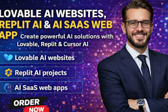lovable ai websites  replit ai ,ai sass web app with lovable, replit cursor ai